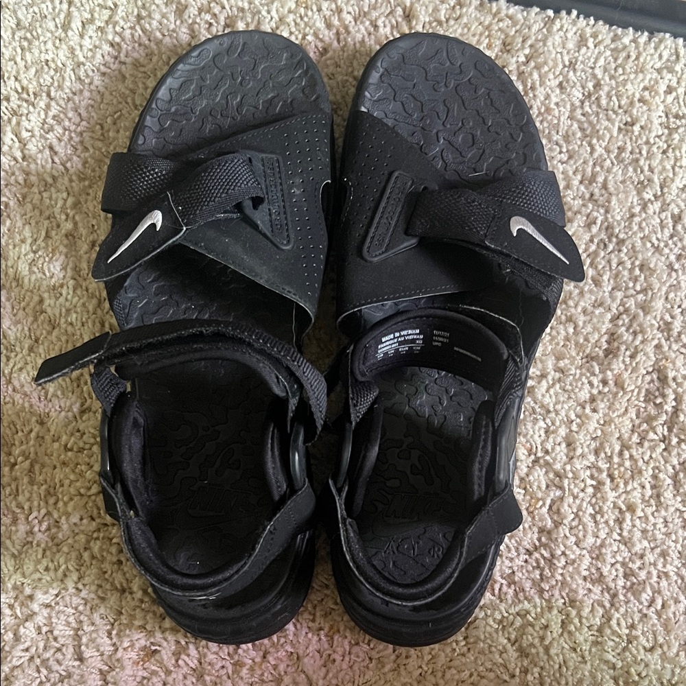 Nike Kids Black Adjustable Sandals